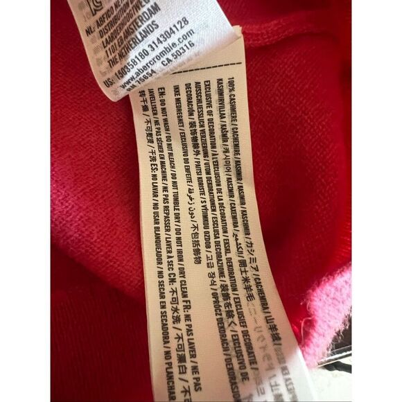 Abercrombie & Fitch 100% cashmere women’s XS pink long sleeve sweater - Picture 6 of 7